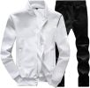 Men's Sports and Leisure Two-pieces Suits Loose Outfits Round Neckline Sweaters and Pants Sets